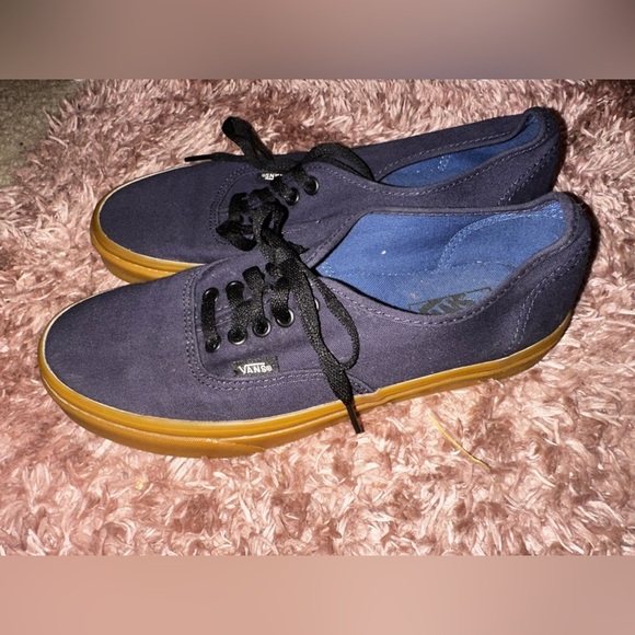 Vans Blue Canvas Sneakers M 9 W 10.5 skater streetwear - Picture 4 of 9